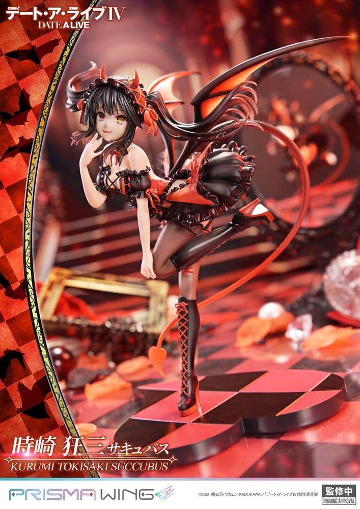 PREORDINE+ 08/2027 Date A Live Prisma Wing PVC Statue 1/7 Kurumi Tokisaki succubus 25 cm