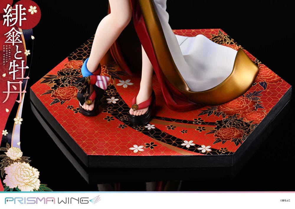 PREORDINE 12/2025 Original Illustration by Fuzichoco Prisma Wing PVC Statue 1/7 Scarlet Umbrella And Peony 28 cm (PREORDINE NON CANCELLABILE)
