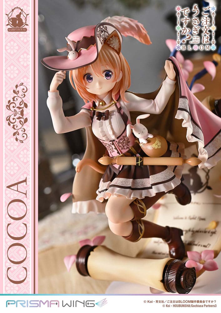 PREORDINE 10/2026 Is the Order a Rabbit? Bloom Prisma Wing PVC Statue 1/7 Cocoa 21 cm (PREORDINE NON CANCELLABILE)