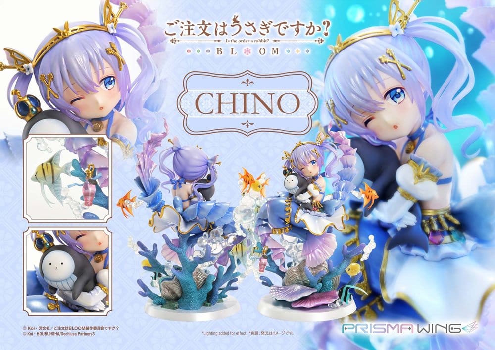 PREORDINE+ 08/2027 Is the Order a Rabbit? BLOOM Prisma Wing Pre-Painted Figure 1/7 Chino 21 cm