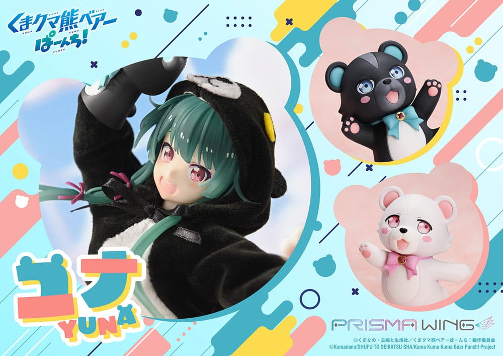 PREORDINE 08/2026 Kuma Kuma Kuma Bear Punch! Prisma Wing PVC Statue 1/7 Yuna 28 cm (PREORDINE NON CANCELLABILE)