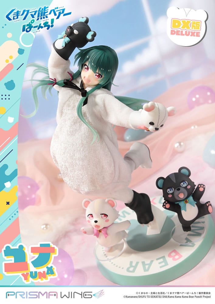 PREORDINE 08/2026 Kuma Kuma Kuma Bear Punch! Prisma Wing PVC Statue 1/7 Yuna Deluxe Version 28 cm (PREORDINE NON CANCELLABILE)