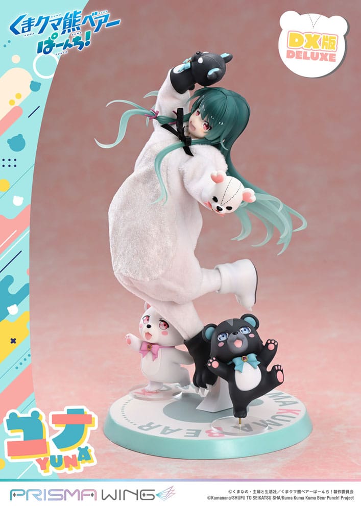 PREORDINE 08/2026 Kuma Kuma Kuma Bear Punch! Prisma Wing PVC Statue 1/7 Yuna Deluxe Version 28 cm (PREORDINE NON CANCELLABILE)