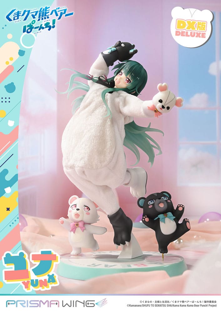 PREORDINE 08/2026 Kuma Kuma Kuma Bear Punch! Prisma Wing PVC Statue 1/7 Yuna Deluxe Version 28 cm (PREORDINE NON CANCELLABILE)