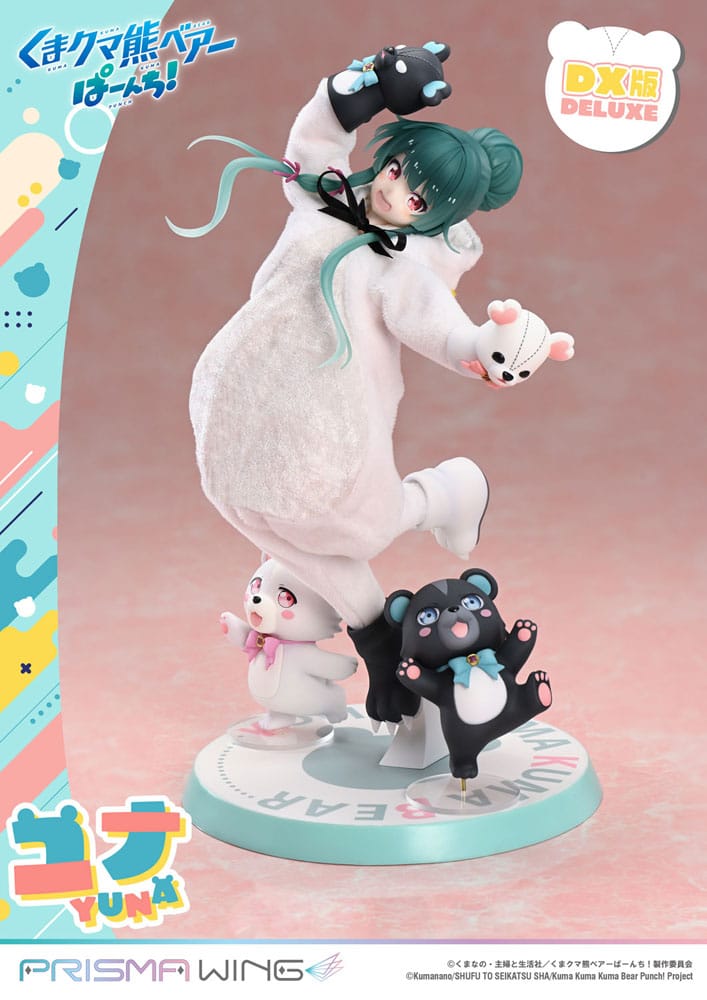 PREORDINE 08/2026 Kuma Kuma Kuma Bear Punch! Prisma Wing PVC Statue 1/7 Yuna Deluxe Version 28 cm (PREORDINE NON CANCELLABILE)