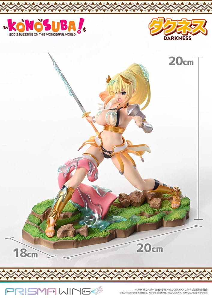 PREORDINE+ 10/2026 Konusuba - God's blessing on this wonderful world! Prisma Wing PVC Statue 1/7 Darkness 20 cm