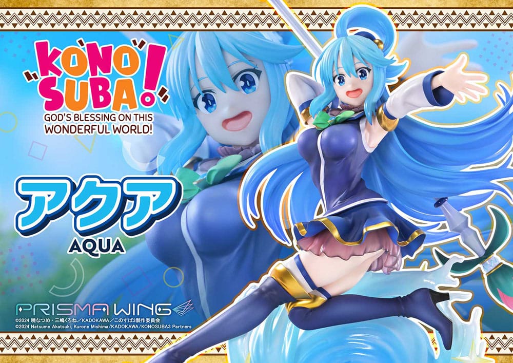 PREORDINE+ 04/2027 Konusuba - God's blessing on this wonderful world! Prisma Wing PVC Statue 1/7 Aqua 24 cm