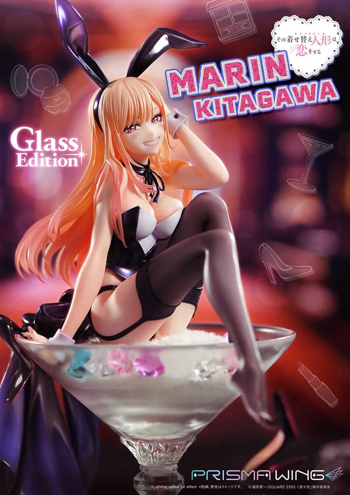 PREORDINE+ 04/2026 My Dress-Up Darling Prisma Wing PVC Statue 1/7 Marin Kitagawa Glass Edition 29 cm