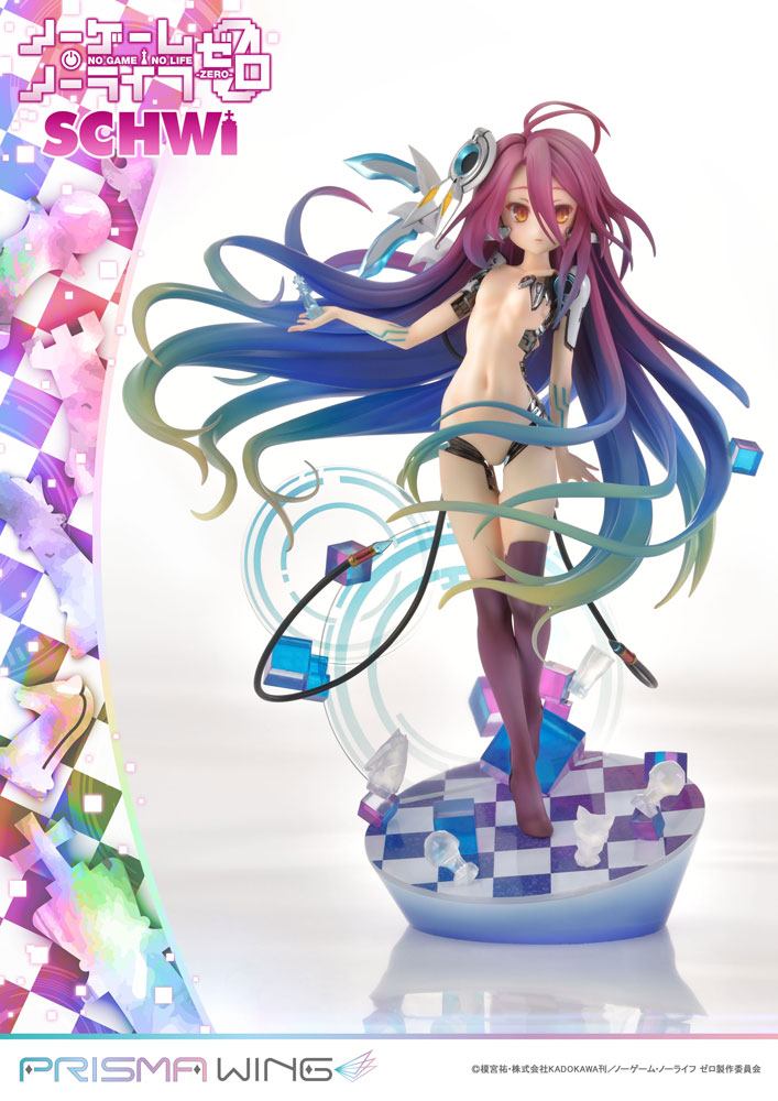 SU ORDINAZIONE No Game No Life Prisma Wing PVC Statue 1/7 Schwi 26 cm *PREZZO SPECIALE*