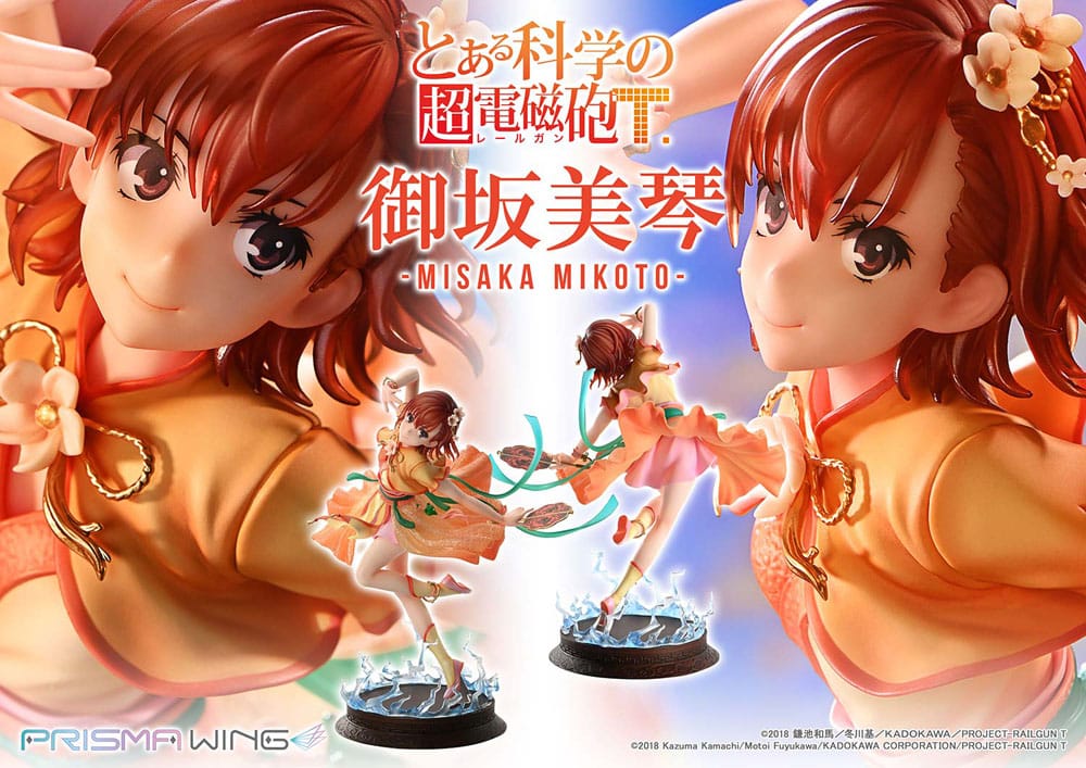 PREORDINE 07/2025 To Aru Kagaku no Railgun Prisma Wing Misaka Mikoto 22 cm Statue 1/7  (PREORDINE NON CANCELLABILE)
