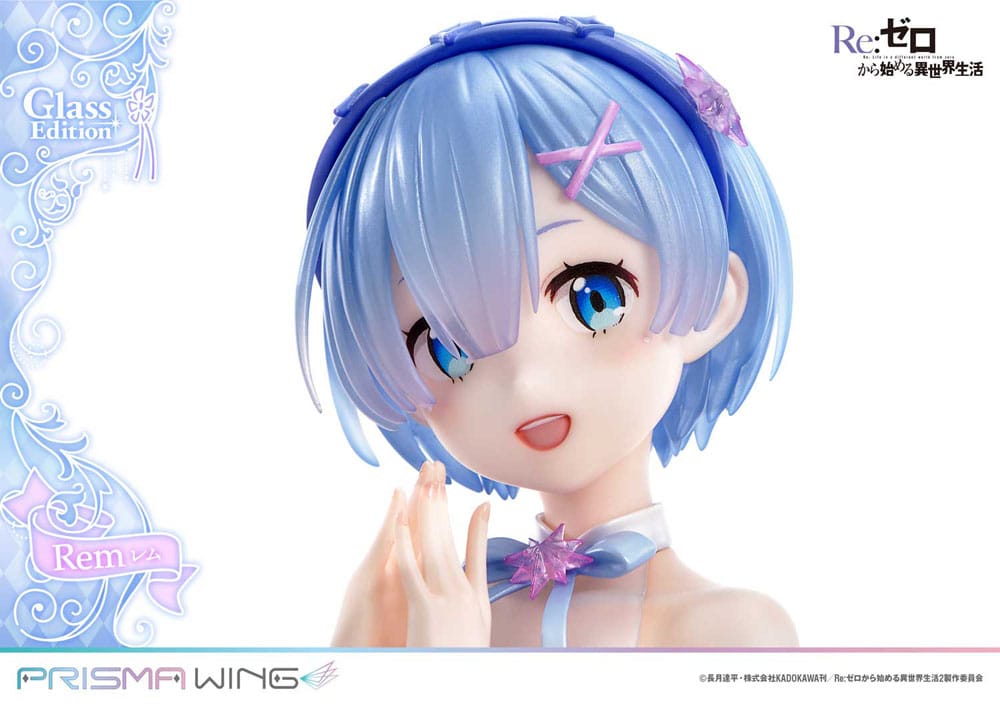 SU ORDINAZIONE Re:Zero - Starting Life in Another World Prisma Wing PVC Statue 1/7 Rem Glass Edition 23 cm