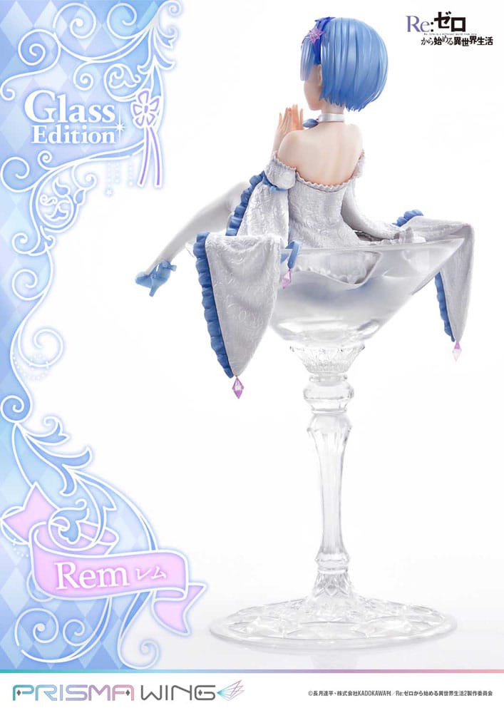 SU ORDINAZIONE Re:Zero - Starting Life in Another World Prisma Wing PVC Statue 1/7 Rem Glass Edition 23 cm