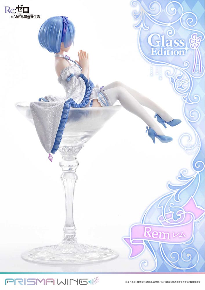 SU ORDINAZIONE Re:Zero - Starting Life in Another World Prisma Wing PVC Statue 1/7 Rem Glass Edition 23 cm