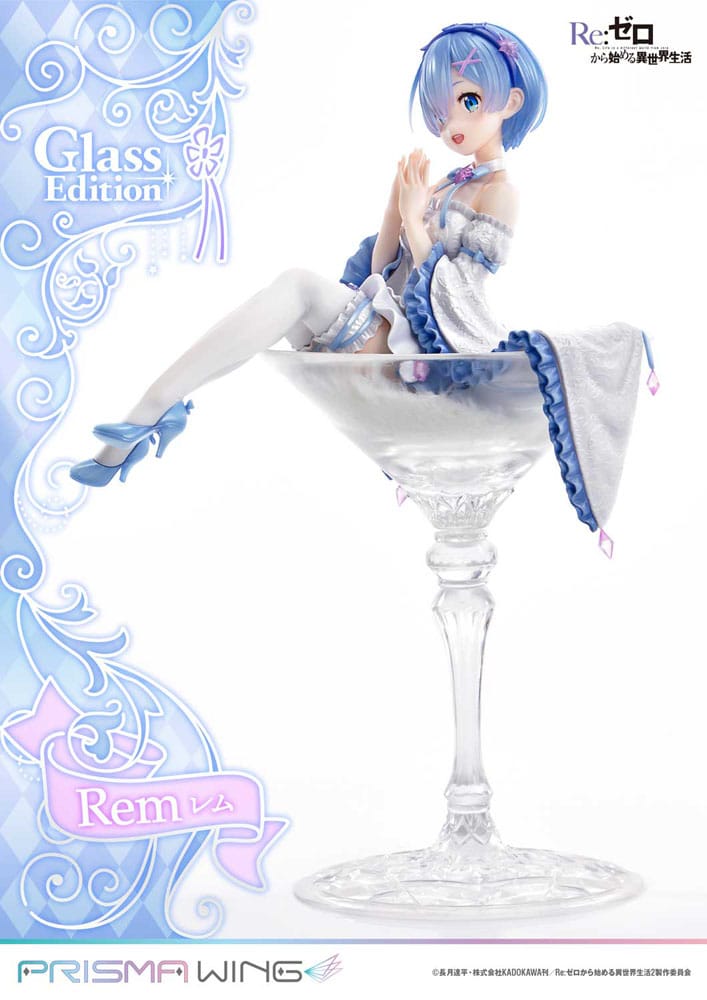 SU ORDINAZIONE Re:Zero - Starting Life in Another World Prisma Wing PVC Statue 1/7 Rem Glass Edition 23 cm