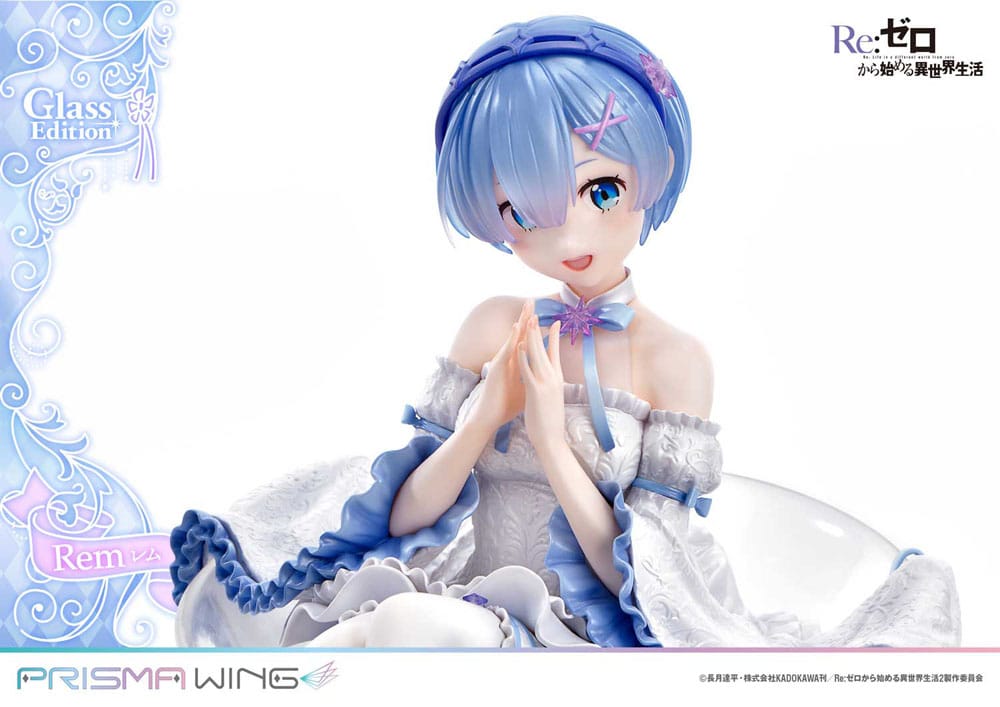 SU ORDINAZIONE Re:Zero - Starting Life in Another World Prisma Wing PVC Statue 1/7 Rem Glass Edition 23 cm