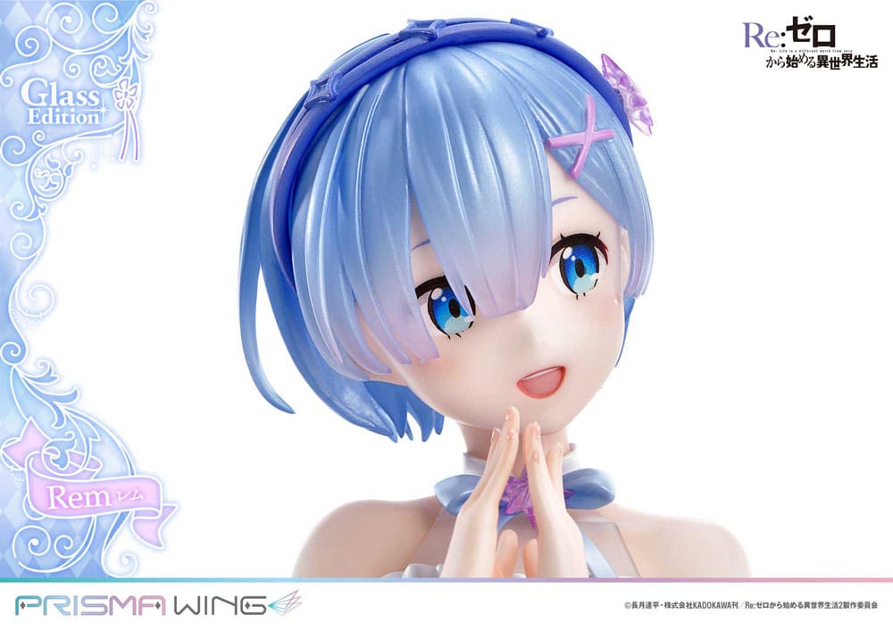 SU ORDINAZIONE Re:Zero - Starting Life in Another World Prisma Wing PVC Statue 1/7 Rem Glass Edition 23 cm