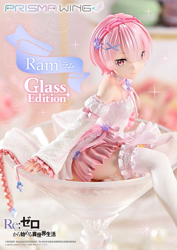 PREORDINE 04/2026 Re:ZERO Starting Life in Another World Prisma Wing PVC Statue 1/7 Ram Glass Edition 24 cm (PREORDINE NON CANCELLABILE)