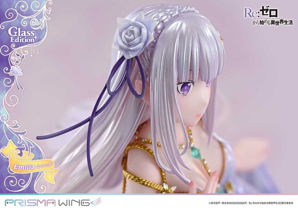 PREORDINE+ 08/2028 Re:Zero Prisma Wing Statue 1/7 Emilia Glass Edition 29 cm