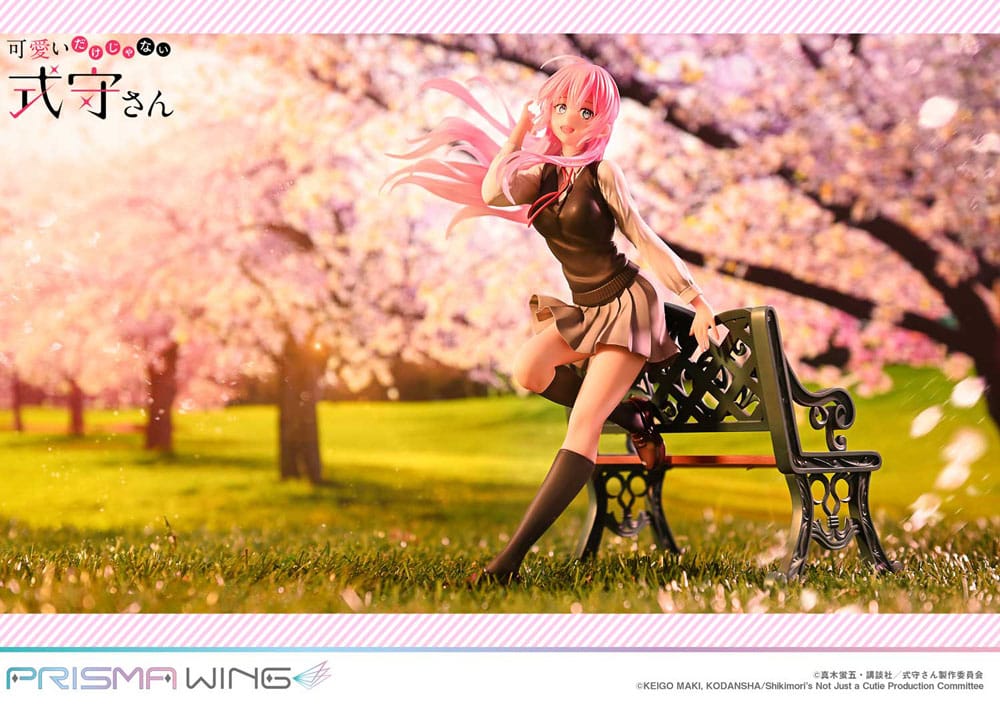 SU ORDINAZIONE Shikimor's Not Just a Cutie Prisma Wing PVC Statue 1/7 Shikimori san 22 cm