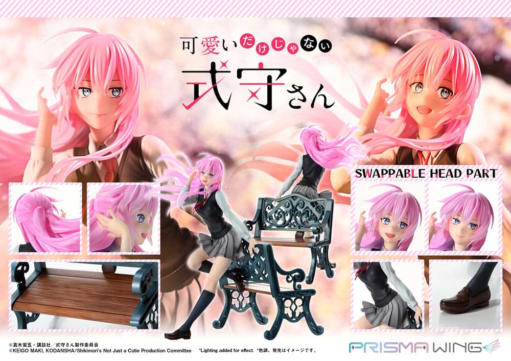 SU ORDINAZIONE Shikimor's Not Just a Cutie Prisma Wing PVC Statue 1/7 Shikimori san 22 cm