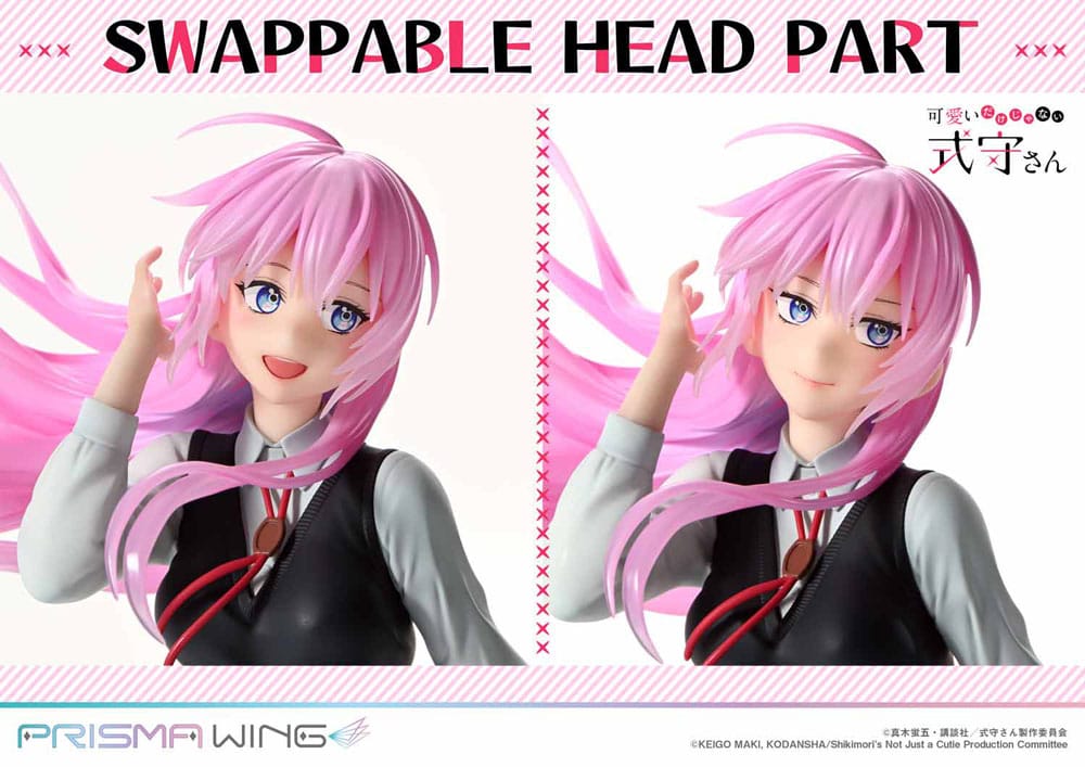 SU ORDINAZIONE Shikimor's Not Just a Cutie Prisma Wing PVC Statue 1/7 Shikimori san 22 cm