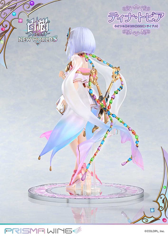 PREORDINE 11/2025 White Cat Project Prisma Wing Statue 1/7 Tina Topia (The 10 Billion Tridollars of Neon Island) 22 cm (PREORDINE NON CANCELLABILE)