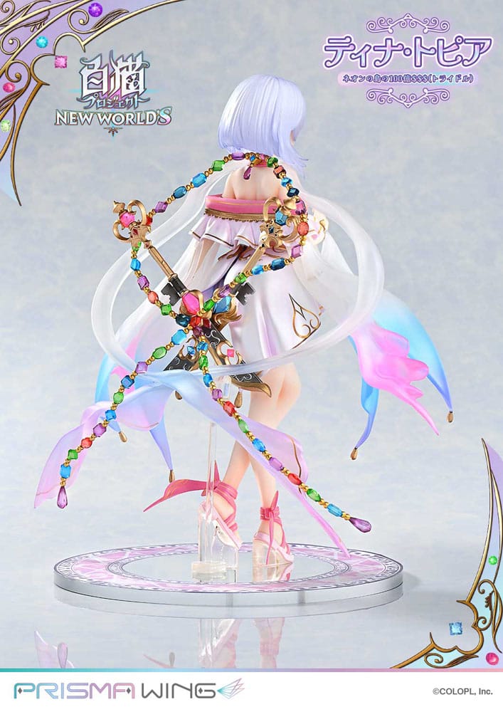 PREORDINE 11/2025 White Cat Project Prisma Wing Statue 1/7 Tina Topia (The 10 Billion Tridollars of Neon Island) 22 cm (PREORDINE NON CANCELLABILE)