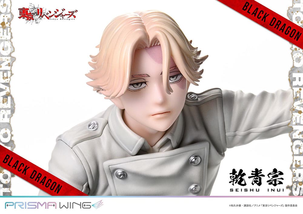 PREORDINE 10/2025 Tokyo Revengers Prisma Wing Seishu Inui 14 cm Statue 1/7 (PREORDINE NON CANCELLABILE)