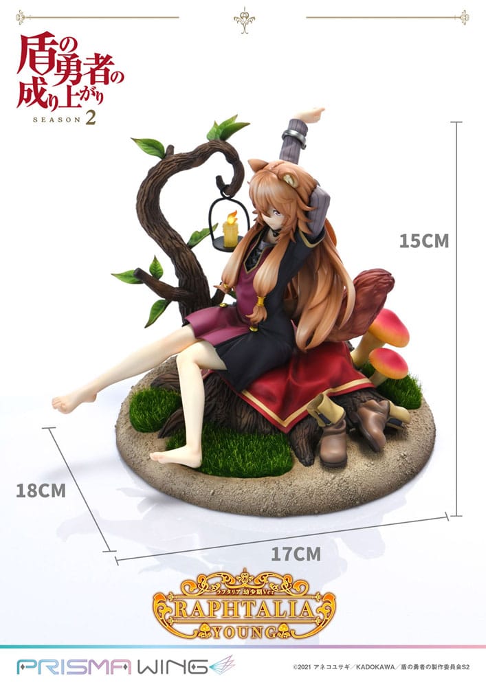 PREORDINE+ 06/2025 The Rising of the shield Hero Season 2 Prisma Wing PVC Statue 1/7 Raphtalia Young Version 15 cm