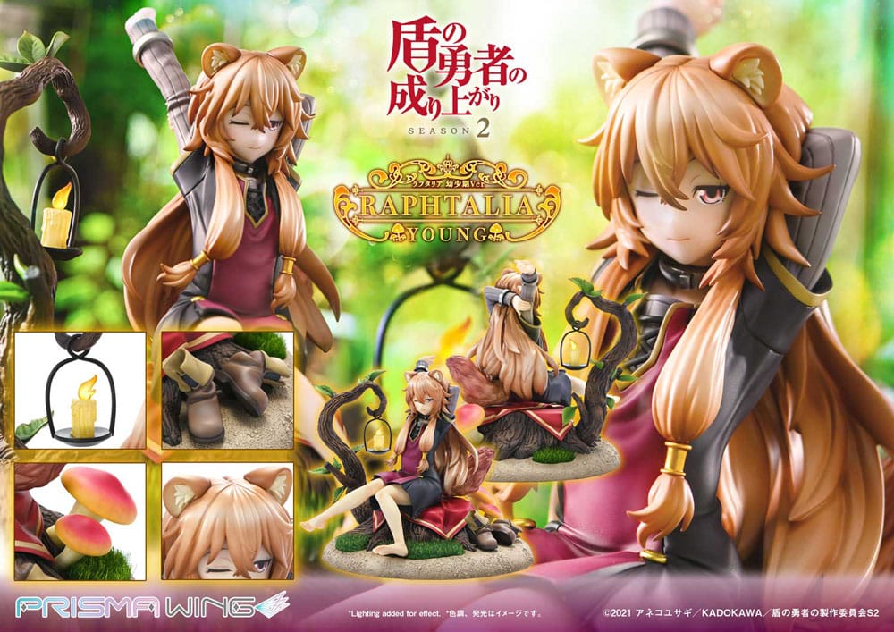 PREORDINE+ 06/2025 The Rising of the shield Hero Season 2 Prisma Wing PVC Statue 1/7 Raphtalia Young Version 15 cm