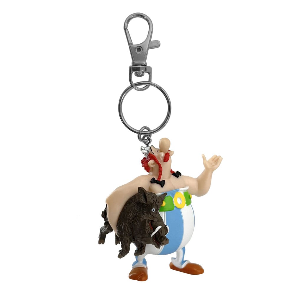 🧪 LAB | SU ORDINAZIONE Asterix Keychain Obelix Carrying a Boar 14 cm