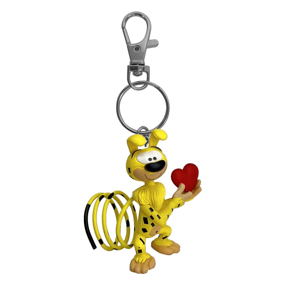 SU ORDINAZIONE Marsupilami Keychain Marsupilami Heart 12 cm