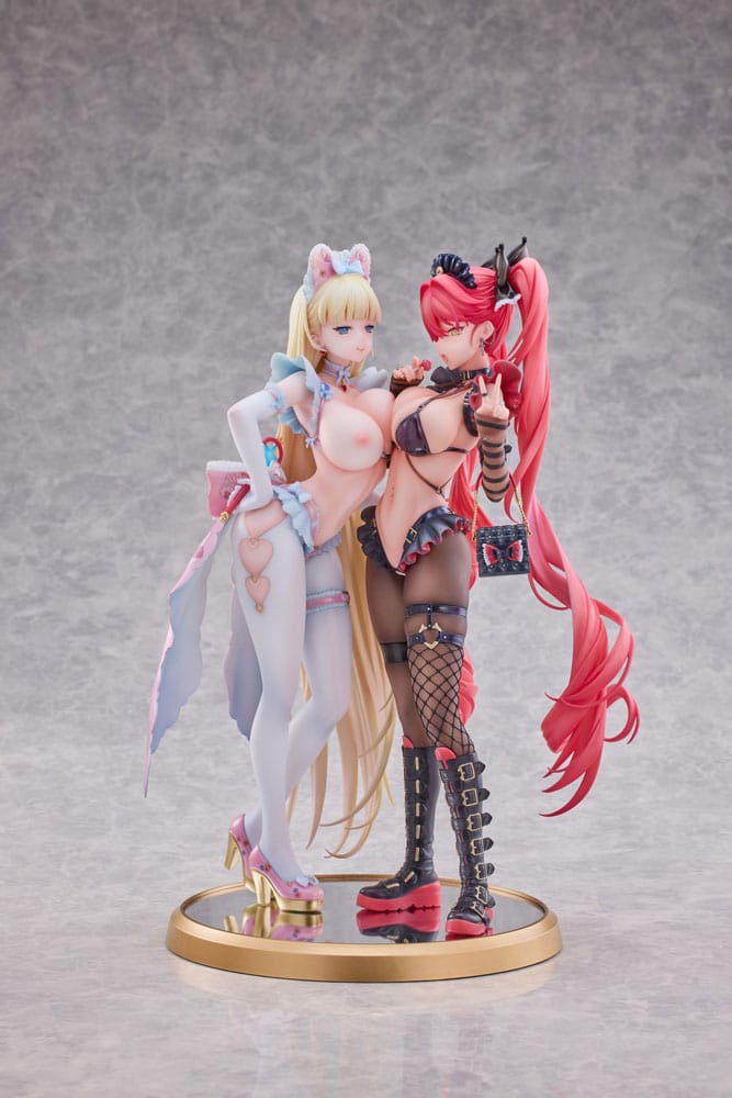 PREORDINE CHIUSO 05/2025 Original Character PVC Statues 1/5 Stella & Sadie Illustrated by Mendokusai 31 cm (18+)  (PREORDINE NON CANCELLABILE)