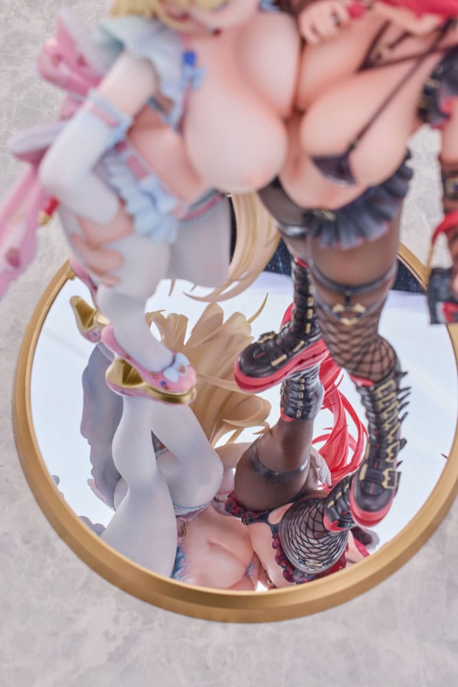 PREORDINE CHIUSO 05/2025 Original Character PVC Statues 1/5 Stella & Sadie Illustrated by Mendokusai 31 cm (18+)  (PREORDINE NON CANCELLABILE)