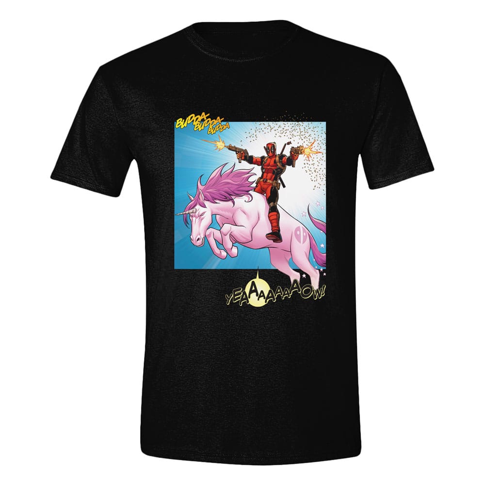 MADE TO ORDER Deadpool T-Shirt Unicorn Battle Size L