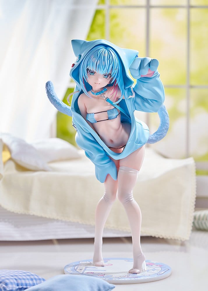 PREORDINE+ 05/2027 (NON CANCELLABILE) Virtual illustrator Kanzarin PVC Figure 1/6 kanzarin-chan: Cat-Eared Hoodie Ver. 26 cm