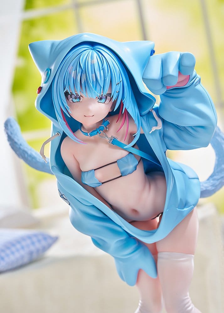 PREORDINE+ 05/2027 (NON CANCELLABILE) Virtual illustrator Kanzarin PVC Figure 1/6 kanzarin-chan: Cat-Eared Hoodie Ver. 26 cm