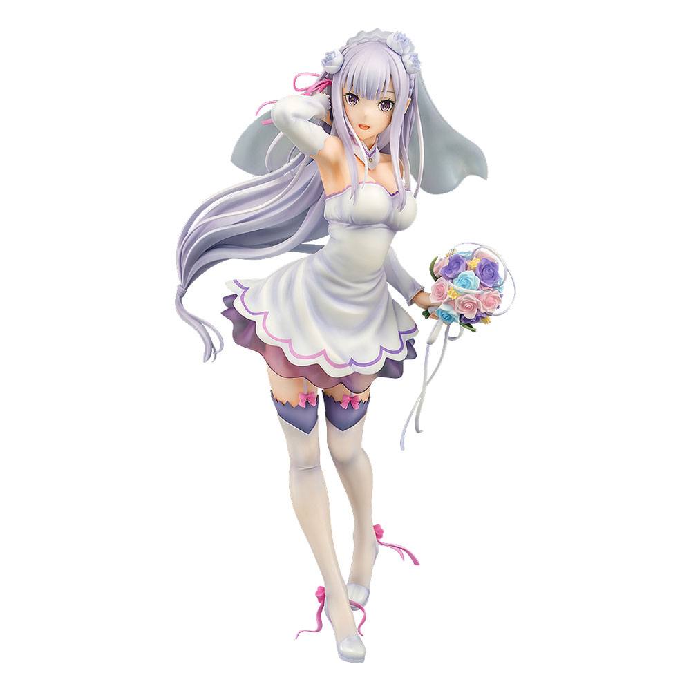AUF BESTELLUNG Re:ZERO -Starting Life in Another World- PVC-Statue 1/7 Emilia Wedding Ver. 25 cm *SONDERPREIS*