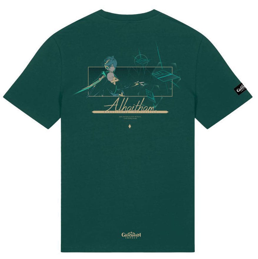 SU ORDINAZIONE Genshin Impact T-Shirt Alhaitham Green Size L
