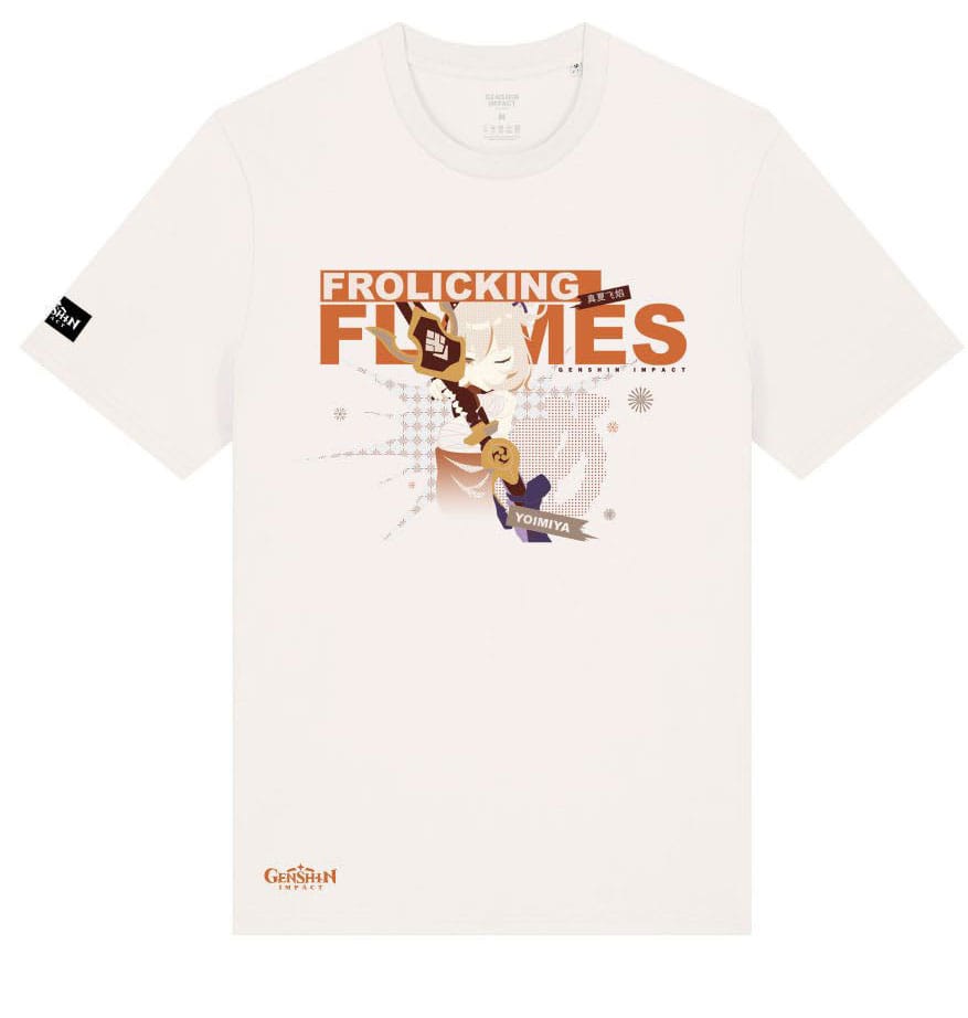 SU ORDINAZIONE Genshin Impact T-Shirt Yoimiya Frolicking Flames Size M