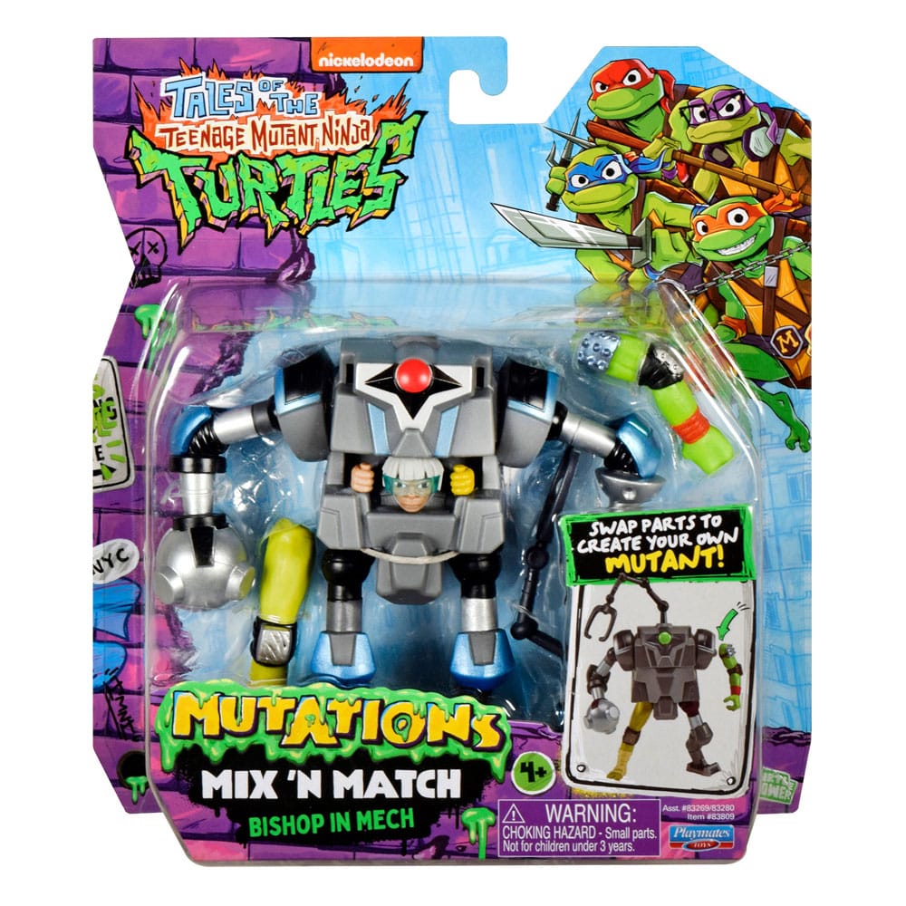 🧪 LAB | SU ORDINAZIONE Tales of the Teenage Mutant Ninja Turtles Mix 'n Match Action Figure Mech Suit 12 cm