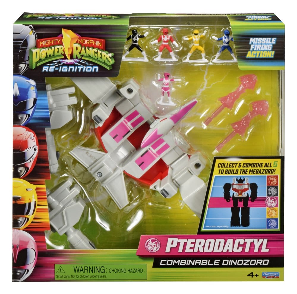 🧪 LAB | SU ORDINAZIONE Mighty Morphin Power Rangers Combinable Dinozord Action Figure Pterodactyl 25 cm
