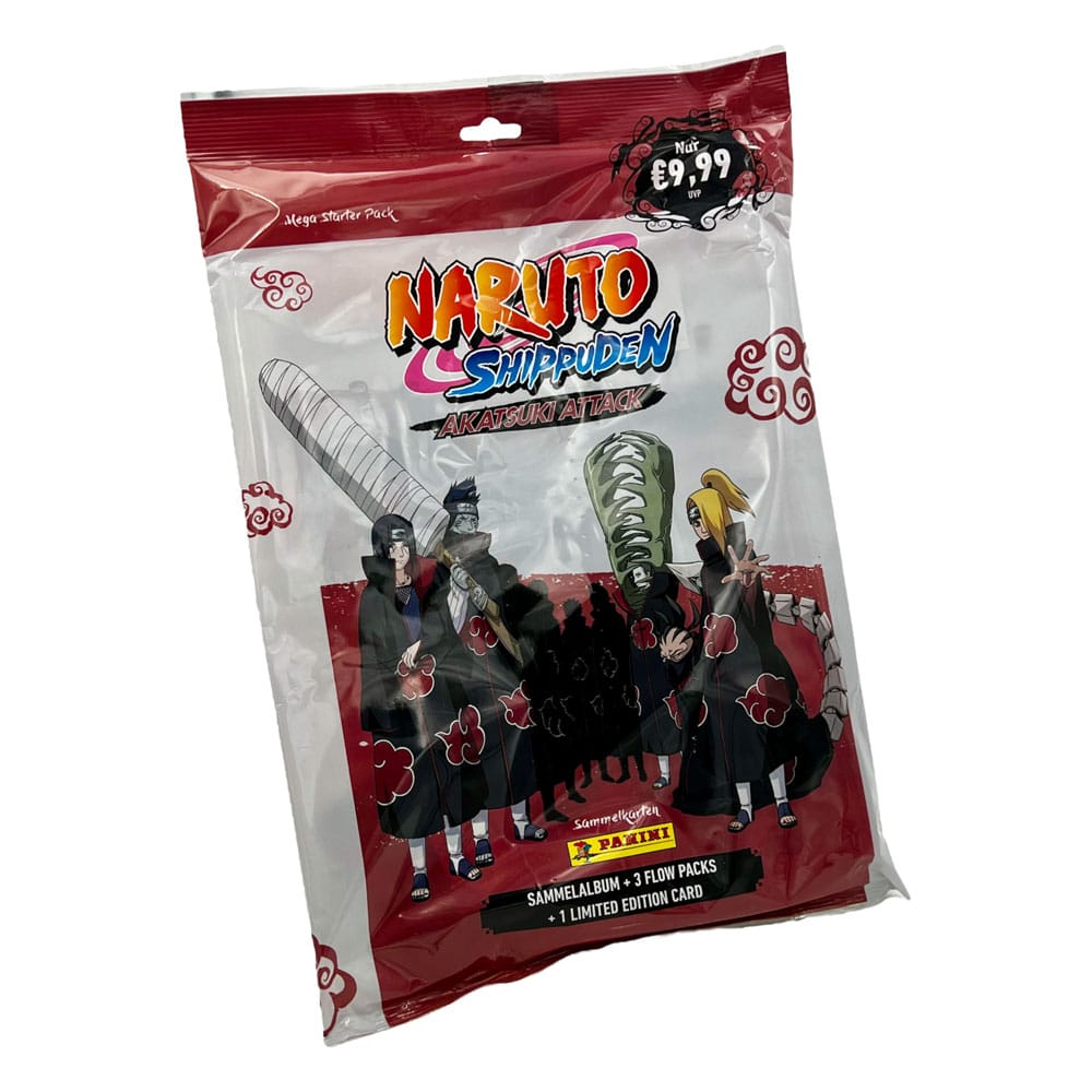 SU ORDINAZIONE Naruto Shippuden Akatsuki Attack Trading Cards Starter Pack *German Version*