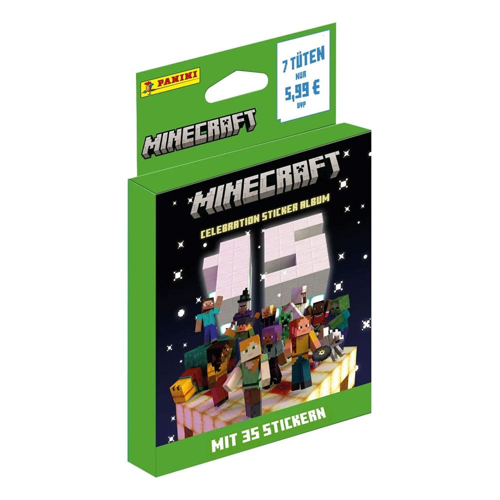 AUF BESTELLUNG Minecraft Sticker Collection Öko-Blister 15. Jubiläumsfeier *Deutsche Version*