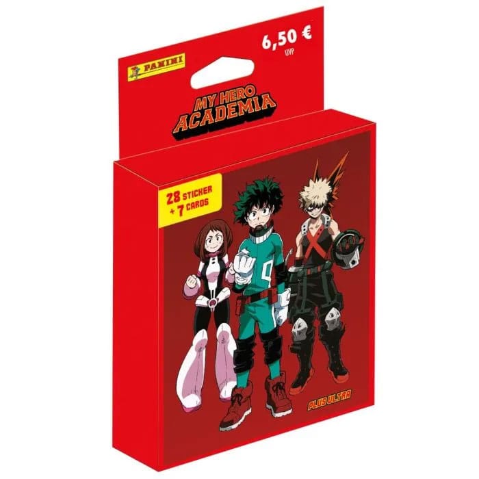 AUF BESTELLUNG My Hero Academia Sticker &amp; Sammelkarten-Kollektion Eco-Blister Plus Ultra *Deutsche Version*