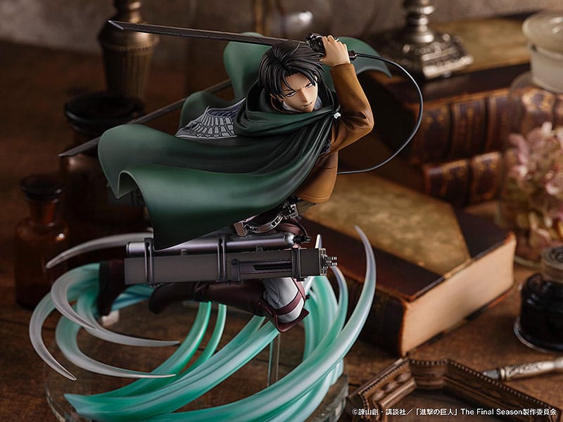 PREORDINE+ CHIUSO 02/2025 Attack on Titan PVC Statue 1/6 Humanity's Strongest Soldier Levi 23 cm (PREORDINE NON CANCELLABILE)