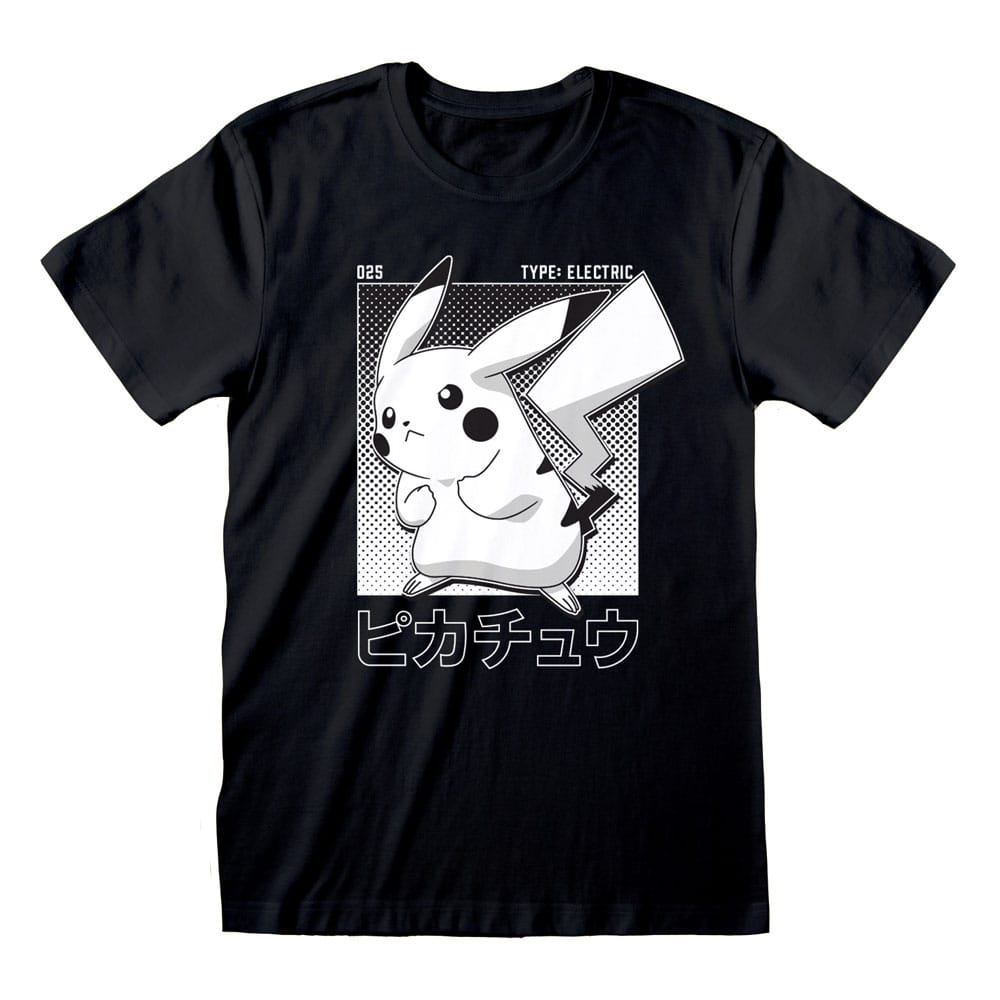 SU ORDINAZIONE Pokemon T-Shirt Halftone Pikachu Size M