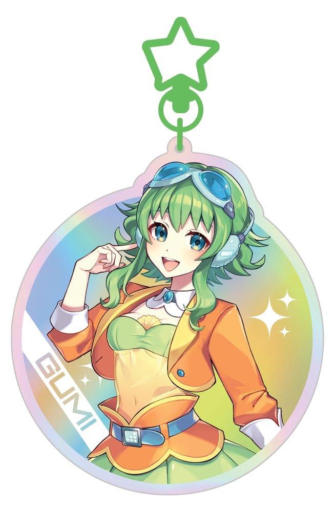 PREORDINE+ 02/2027 Vocaloid Megpoid Keyring Gumi SV1 Holographic