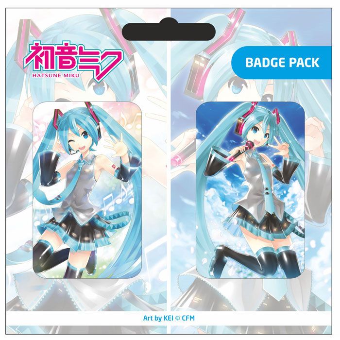 MADE TO ORDER Hatsune Miku Pin Badges 2-Pack Set A