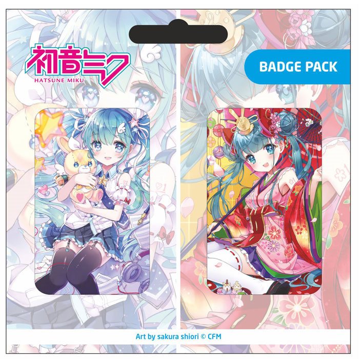 MADE TO ORDER Hatsune Miku Pin Badges 2-Pack Set B
